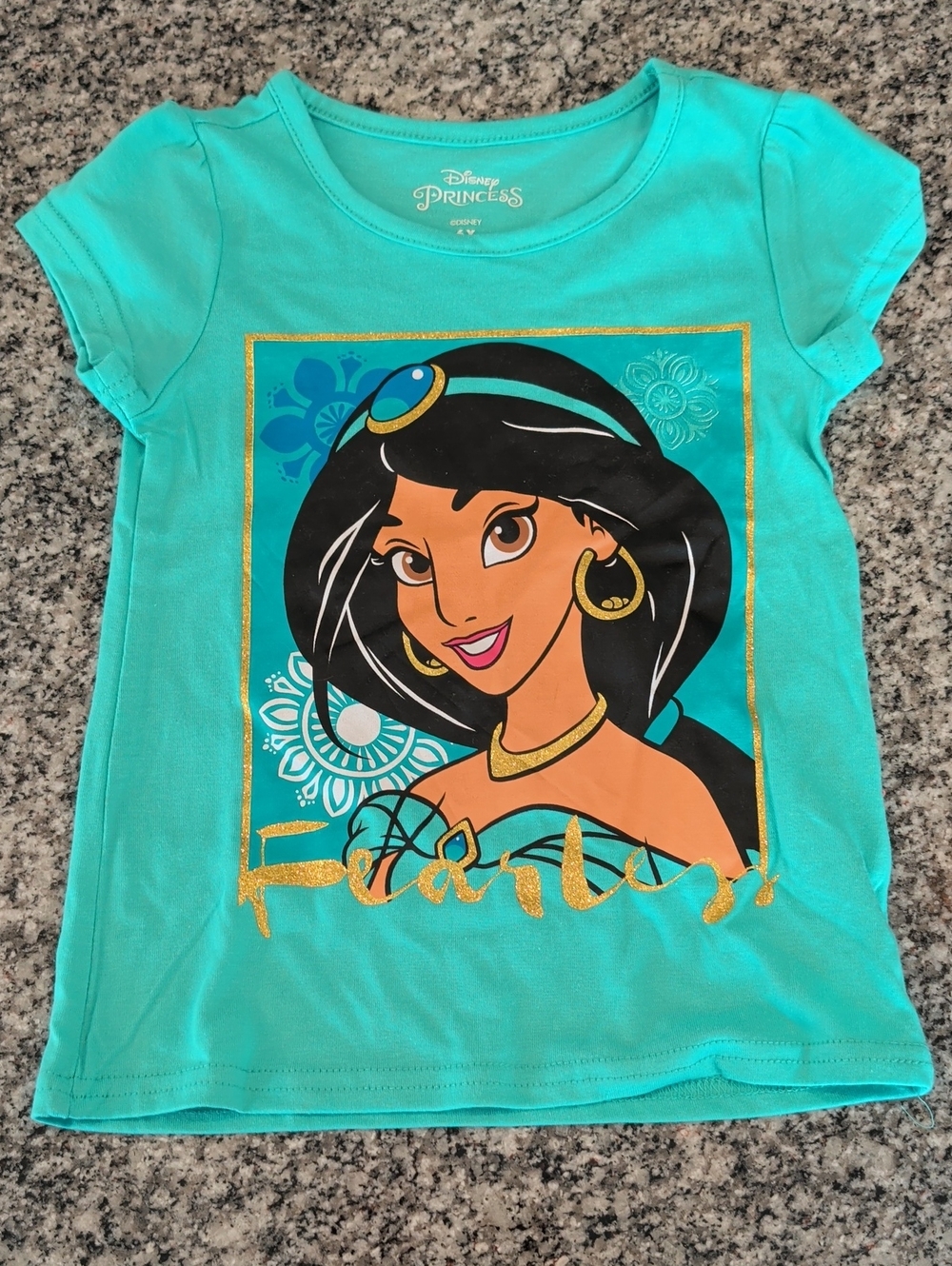 Jasmine Teal Graphic Tee for Kids